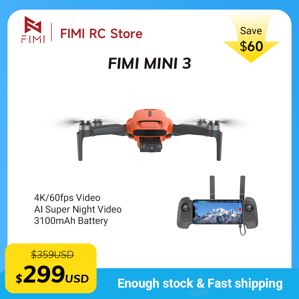 Drone Camera Night Vision - FIMI MINI 3 카메라 드론 4K